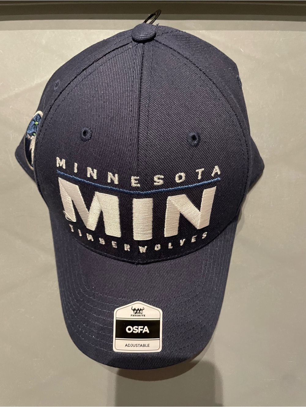 NBA Minnesota Timberwolves City Banner Hat Navy Blue New